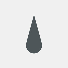 Water drop droplet raindrop icon illustration cut