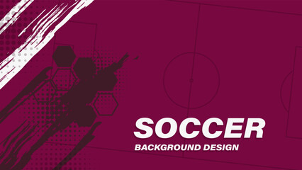 Soccer abstract background design suitable for sport event or tournament game