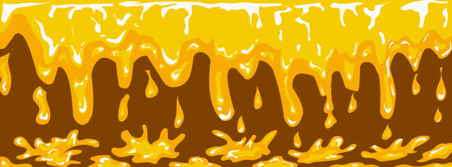 Background vector design with sweet honey bee image