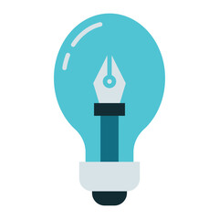 lamp and pen illustration editing