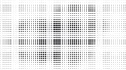 Light gradient halftone dots grunge wide background. Vector illustration
