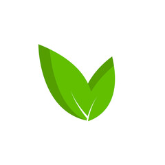 Fototapeta premium Illustration of a young green plant and a shovel against green background.