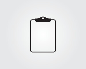 clipboard empty blank page icon vector