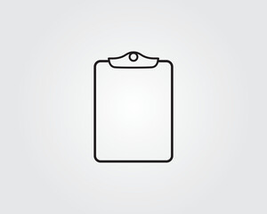 clipboard empty blank page icon vector