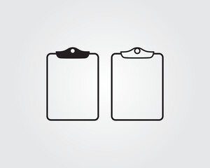 clipboard empty blank page icon vector