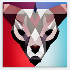 Abstract geometric animal