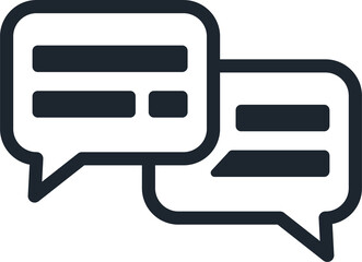 Speech balloon icon.