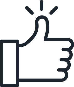 recommend clip art: Thumbs up icon.