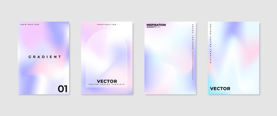 cover vector illustration in minimalist and modern fluid color