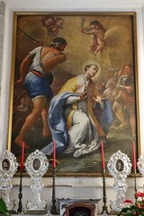 Praiano - Dipinto settecentesco della Decapitazione di San Gennaro nella Chiesa di San Gennaro