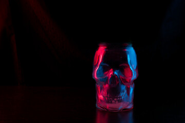 skull shaped glass