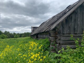 Old wooden cottage