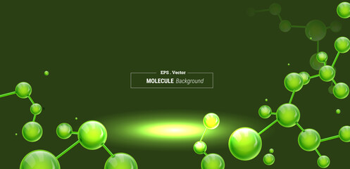 Abstract molecules design background.
