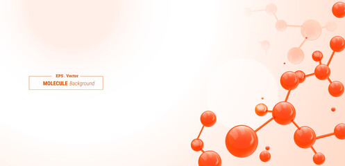Abstract molecules design background.