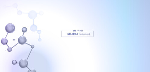 Abstract molecules design background.