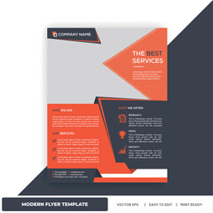 Professional Flyer Design - corporate business flyer, event flyer, vector flyer template,cover modern layout, poster, marketing agency poster , brochure cover design layout - 04
