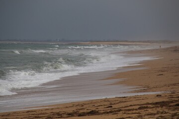 beach in the morning