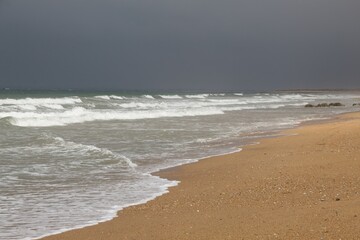 beach in the morning
