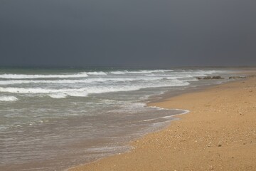 beach in the morning