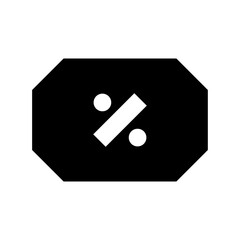 Discount Voucher Flat Vector Icon