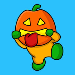 Fototapeta premium Vector illustration of halloween characters, events and attributes