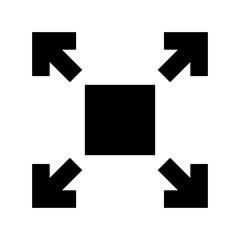 Enlarge Flat Vector Icon