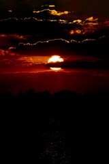 beautiful evening sky and sunset