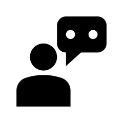 Talking Flat Vector Icon