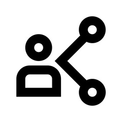 User Share Flat Vector Icon