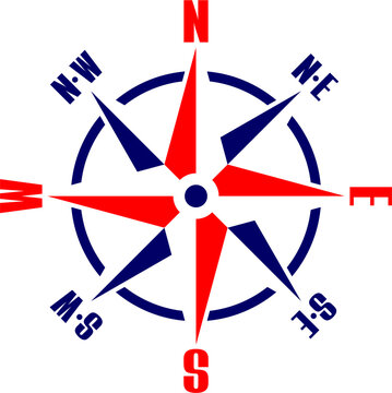 recommend clip art: Vector compass icons. North south west and east. Wind rose icon. Black and white symbols