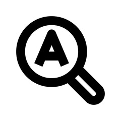 Search Text Flat Vector Icon