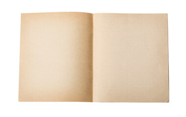 an old notebook in a cage.