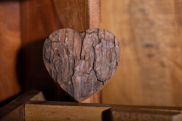 Romantik Herz aus Holz Vintage heart 