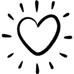Hand drawn Heart Doodle
