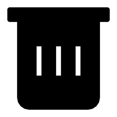 Dustbin Vector Icon