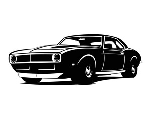 Obraz na płótnie Canvas isolated american muscle car illustration vector