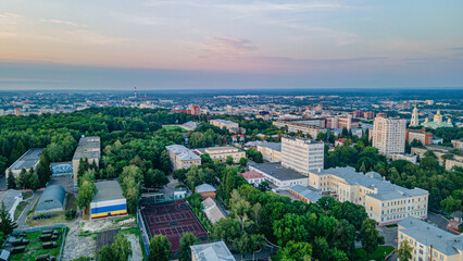 evening city of Penza in summer