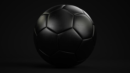 Black Football Black Background