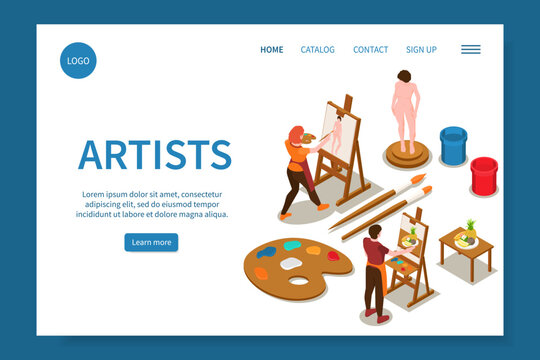 Artists Isometric Website