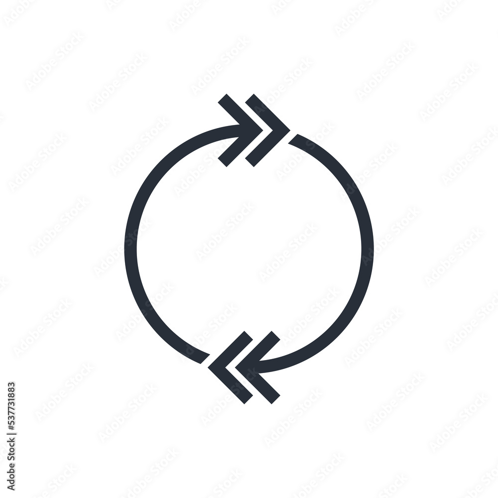 Poster next, enter, swipe, scroll button. vector linear icon isolated on white background.
