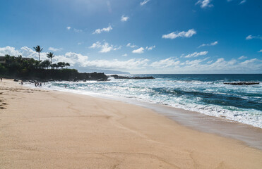 Three Tables beach in Oahu island,Hawaii,usa.