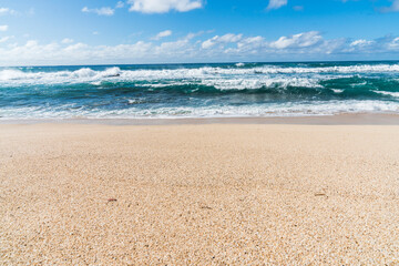 Fototapeta na wymiar Three Tables beach in Oahu island,Hawaii,usa.