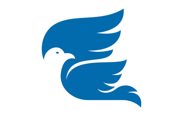 Naklejka premium Dove Pigeon Logo Design Template