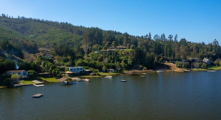 Naklejka premium Lago vichuquen septima region chil