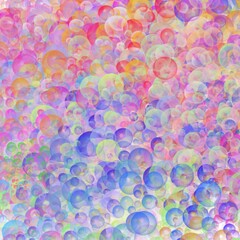 abstract background with colored bubbles 