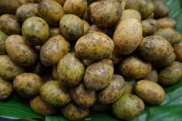  olive on plate in the garden thailand