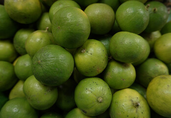 lime   on plate in the garden thailand