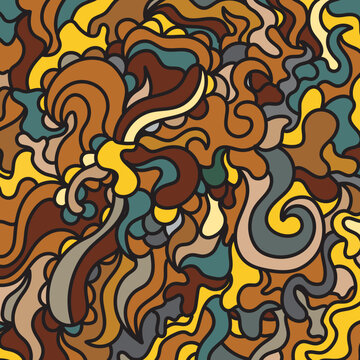 Hand drawn Abstract background art 
