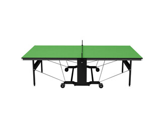 3D illustration of professional tennis table on white background no shadow