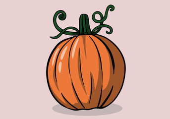 Vector pumpkin on isolated background. EPS10 illüstration